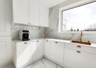 Płytki Calacatta Marble w kuchni