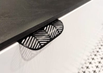 Czarny uchwyt jodła