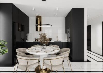 Kuchnia w kolorze czarnym