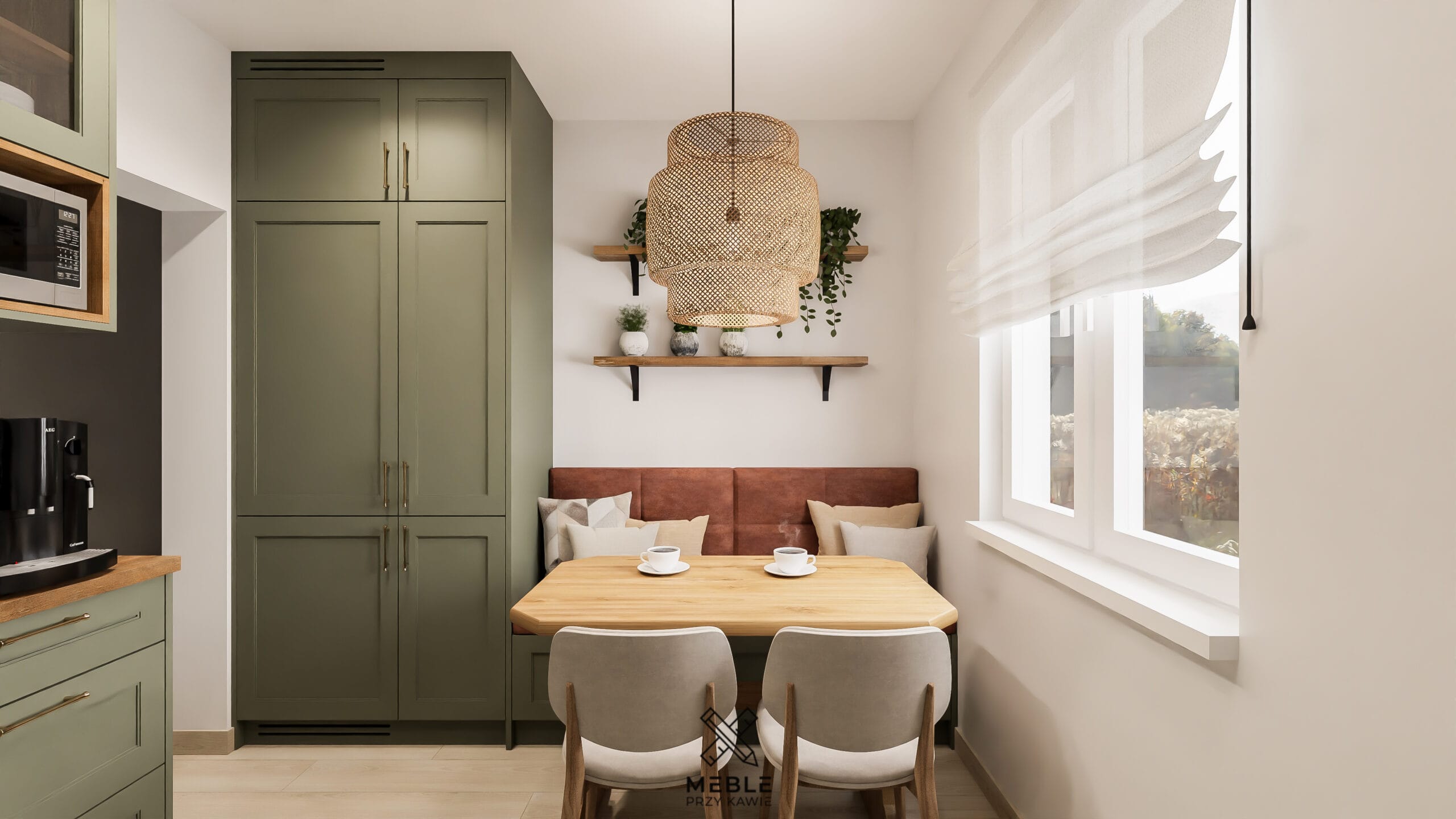 Lampa nad stołem w kuchni